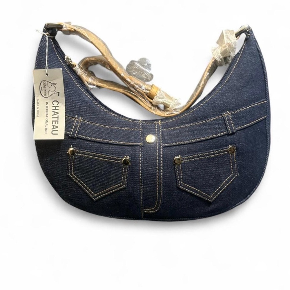 Chateau Blue Denim Shoulder Bag